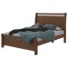 Cama de Casal Reali 100% Mdf Imbuia Clean - Móveis Lopas