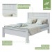 Cama de Casal Athenas Branco - Móveis Lopas