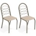 Cadeiras Kit 2 Cadeiras Holanda Nickel Nude - Kappesberg