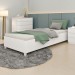 Cama Box Solteiro Mônaco Neve - Tcil Móveis