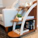 Mesa de Canto Andes Cedro/Off White - Artely Móveis