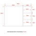 Armário de Banheiro 1 Porta 2 Prateleiras com Espelho Mármore Branco Bn3602 - Tecno Mobili