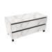 Armário de Banheiro 2 Gavetas Mármore Branco Bn3603 - Tecno Mobili
