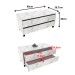 Armário de Banheiro 2 Gavetas Mármore Branco Bn3603 - Tecno Mobili