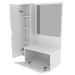 Armário de Banheiro 2 Portas 3 Prateleiras com Espelho Branco Bn3604 - Tecno Mobili