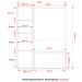 Armário de Banheiro 2 Portas 3 Prateleiras com Espelho Branco Bn3604 - Tecno Mobili
