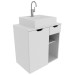 Armário de Banheiro 1 Porta 1 Gaveta Branco Bn3605 - Tecno Mobili