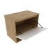 Armário de Banheiro 1 Porta 1 Prateleira Amêndoa/Branco Bn3606 - Tecno Mobili