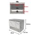 Armário de Banheiro 1 Porta 1 Prateleira Mármore Branco Bn3606 - Tecno Mobili