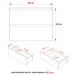 Armário de Banheiro 2 Gavetas Mármore Branco Bn3607 - Tecno Mobili