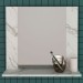 Armário de  Banheiro 1 Prateleira Mármore Branco Bn3610 - Tecno Mobili