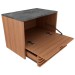 Armário de Banheiro 1 Porta 1 Gaveta Amêndoa/Mármore Lunar Bn3613 - Tecno Mobili