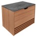 Armário de Banheiro 1 Porta 1 Gaveta Amêndoa/Mármore Lunar Bn3613 - Tecno Mobili