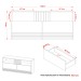 Rack para TV Até 42 Polegadas 2 Gavetas Natural/Palha R1479 - Tecno Mobili