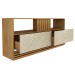Rack para TV Até 42 Polegadas 2 Gavetas Natural/Palha R1479 - Tecno Mobili