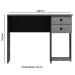 Mesa para Escritório 2 Gavetas 1 Prateleira Branco 4115 - Qmovi