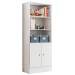 Estante para Livros Gamer 2 Portas 3 Prateleiras Branco - Qmovi