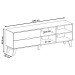 Rack para TV Até 75 Polegadas Verona 2 Gavetas Off White/Pinho - Artely Móveis