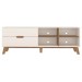 Rack para TV Até 75 Polegadas Verona 2 Gavetas Off White/Pinho - Artely Móveis