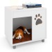 Mesa de Cabeceira Pet Cherry com Almofada Branco - Pnr Móveis