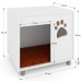 Mesa de Cabeceira Pet Cherry com Almofada Branco - Pnr Móveis