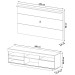 Rack com Painel para TV Até 50 Polegadas 1 Porta Preto - Artely Móveis
