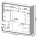 Guarda-Roupa Casal 2 Portas 4 Gavetas 100% Mdf Freijo/Off White Tw603b - Dalla Costa