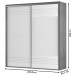 Guarda-Roupa Casal 2 Portas 2 Gavetas com Espelho Freijo/Off White Tw602eb - Dalla Costa