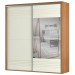 Guarda-Roupa Casal 2 Portas 2 Gavetas com Espelho Freijo/Off White Tw602eb - Dalla Costa