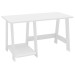 Mesa Escrivaninha Infantil Skye 1 Prateleira Branco - Politorno