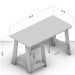 Mesa Escrivaninha Infantil Skye 1 Prateleira Branco - Politorno