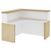 Mesa Tamburato Atendimento Carvalho/Branco - Artany Móveis