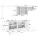 Cozinha Compacta Veneza 8 Portas 3 Gavetas 100% Mdf Americana Branco - Panorama Móveis