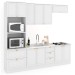Cozinha Completa Atlanta 10 Portas 5 Gavetas 100% Mdf Americana Branco - Panorama Móveis