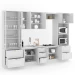 Cozinha Completa Chicago 12 Portas 7 Gavetas 100% Mdf Americana Branco - Panorama Móveis