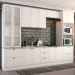 Cozinha Completa Chicago 12 Portas 7 Gavetas 100% Mdf Americana Branco - Panorama Móveis