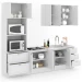 Cozinha Completa Miami 9 Portas 5 Gavetas 100% Mdf Americana Branco - Panorama Móveis