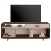 Rack para TV Até 65 Polegadas ímpar 2 Portas 1 Gaveta Café/Off White - Jcm Móveis
