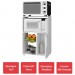 Armário de Cozinha 1 Porta Fruteira Branco Fosco - Pnr Móveis