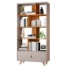 Estante para Livros Office 1 Gaveta Off White/ Cinamomo - Jcm Móveis
