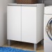 Armário Multiuso 59,40 Cm 2 Portas Branco - Pnr Móveis