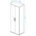 Armário Multiuso 60 Cm 2 Portas 9 Prateleiras Branco - Pnr Móveis