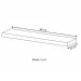 Prateleira para Decoração 90 Cm Tamburato Off White - Artely Móveis