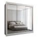 Guarda-Roupa Casal Flórida 3 Portas de Correr 3 Gavetas com Espelho Branco Fosco - Panorama Móveis