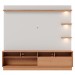 Estante para TV Até 70 Polegadas Campeche 1 Porta 1 Gaveta Freijó/Off White Matte - Colibri