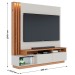 Estante para TV Até 75 Polegadas Humaitá 2 Portas Off White Matte/Freijó - Colibri