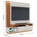Estante para TV Até 75 Polegadas Humaitá 2 Portas Off White Matte/Freijó - Colibri