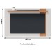 Painel para TV Até 70 Polegadas Leme 1 Prateleira Off White Matte/Freijó - Colibri
