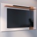 Painel para TV Até 70 Polegadas Leme 1 Prateleira Off White Matte/Freijó - Colibri
