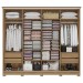 Guarda-Roupa Casal 4 Portas 4 Gavetas Nogueira/Macadamia Cb03n565 - Kappesberg